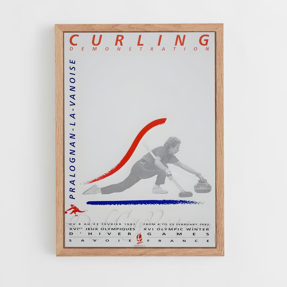 Poster Match à Albertville – affiche Jeux Olympiques (vue 4)